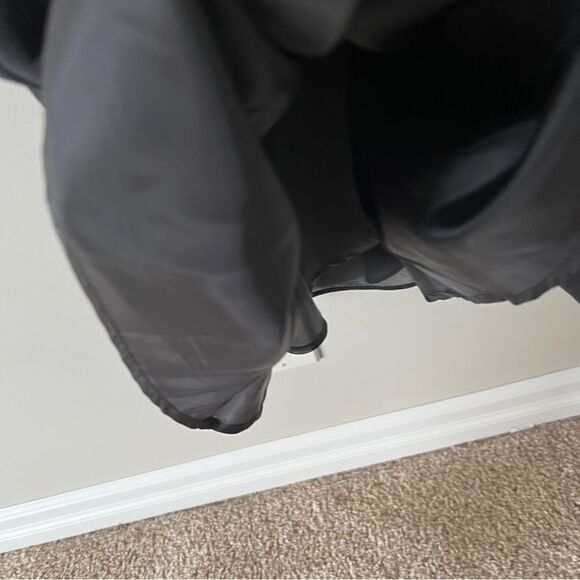 Karin Stevens Black Chiffon Embellished Embroidered Maxi Formal Dress Size 12 - Picture 11 of 11